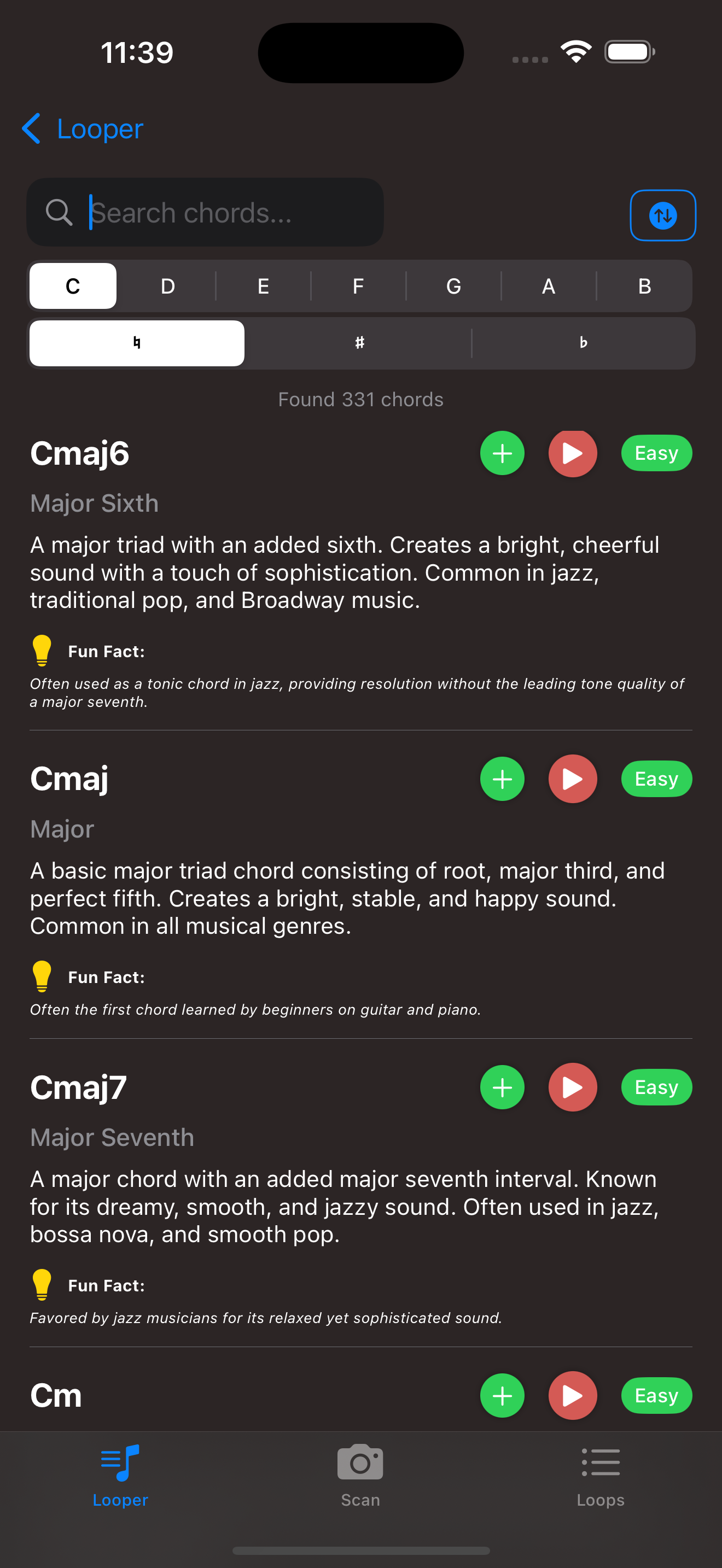 Chord Dictionary